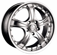 Wheels Racing Wheels H-281 R18 W7.5 PCD5x100 ET45 DIA73.1 Silver+Black