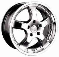 Wheels Racing Wheels H-291 R17 W7.5 PCD5x100 ET40 DIA73.1 Chrome