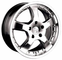 Wheels Racing Wheels H-291 R17 W7.5 PCD5x114.3 ET40 DIA73.1 Silver+Black