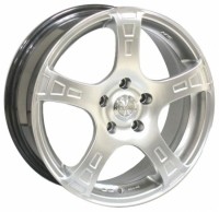 Wheels Racing Wheels H-406 R17 W7 PCD4x100 ET40 DIA73.1 Silver