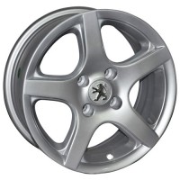 Wheels Replica Peugeot PT104 R15 W6.5 PCD4x108 ET25 DIA65.1 Silver