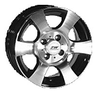 Wheels SH 024 R13 W5.5 PCD4x98 ET25 DIA58.6 Silver+Black