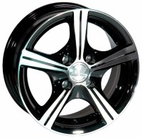 Wheels SH 146 R14 W6 PCD4x100 ET35 DIA73.1 Silver+Black