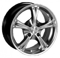 Wheels SH 215 R14 W6 PCD4x100 ET35 DIA73.1 Silver+Black