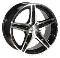 Wheels SH 253 R14 W6 PCD4x100 ET38 DIA73.1 Silver+Black