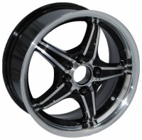 Wheels Sportmax Racing P1311 R14 W6 PCD4x100 ET35 DIA67.1 BK/MS