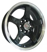 Wheels SRD Tuning 406 R15 W6.5 PCD5x100 ET38 DIA67.1 Silver+Black