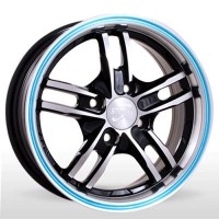 Wheels Storm BK-319 R14 W6 PCD4x114.3 ET35 DIA67.1 BPBluL