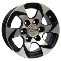 Wheels Tech Line 506 R15 W7 PCD6x139.7 ET10 DIA108 Silver+Black