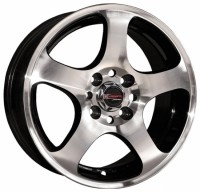 Wheels Yamato Imagava R14 W6 PCD4x98 ET38 DIA58.6 Silver+Black