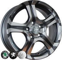 Wheels ZW 745 R14 W5.5 PCD4x108 ET25 DIA65.1 EP